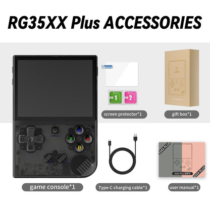 ANBERNIC RG35XX Plus/RG35XX Retro Handheld Game Console 3.5? IPS Screen Linux Portable Video Game Player Support HD-M-I TV Outpu