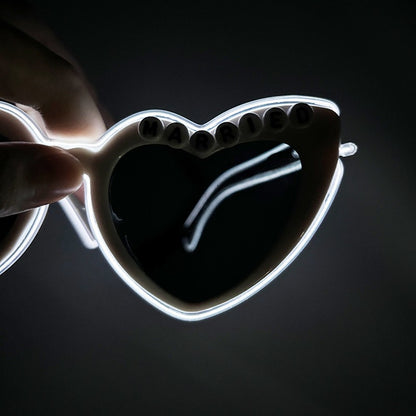 1PC Light Up LED Glasses Glow Sunglasses EL Wire Neon Glasses Glow in The Dark Party Supplies Neon Party Favors for Adults