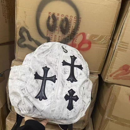 Fashionable Casual Retro Tie-Dye Print Nylon Large Capacity Durable Backpack Versatile Commuter Travel Hiking Bag Unisex