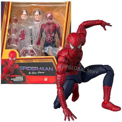 Novo Mafex 241 Tobey Maguire Homem-Aranha Sem Volta Para Casa Coleção Bonecos Amigável da Vizinhança Brinquedos Presentes Modelo KO