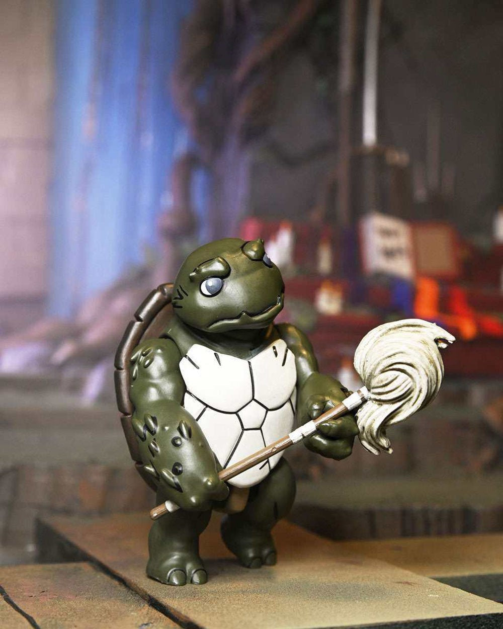 NECA 54409 Tartarugas Ninja Casey Marie com Bebê Odyn e Uno The Last Ronin The Lost Years