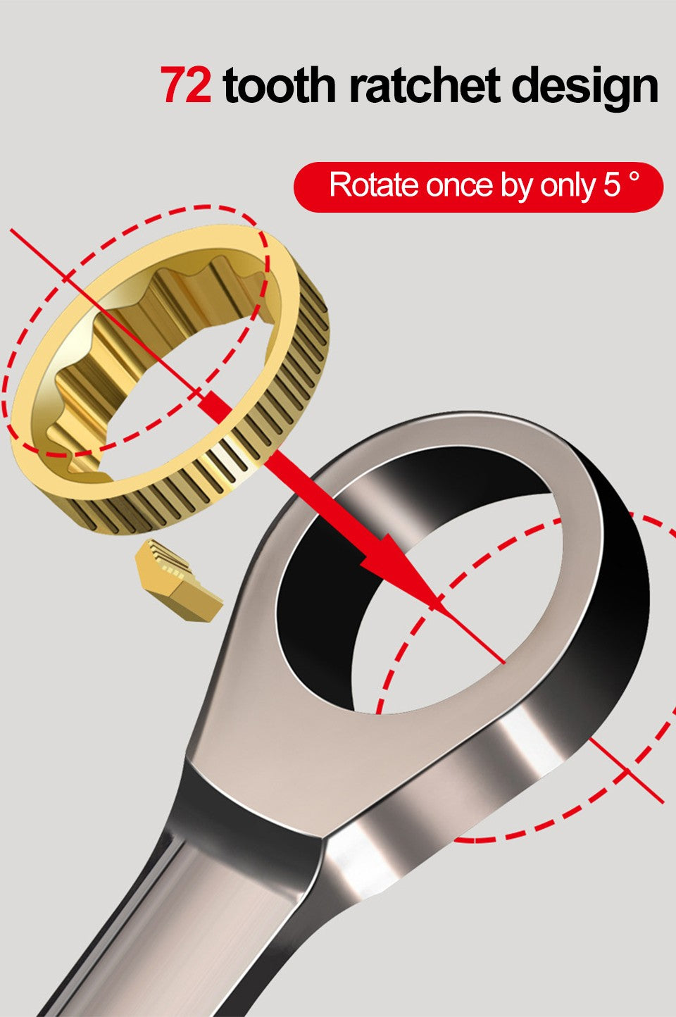 6-32mm Universal Torx Wrench Adjustable Torque 72-tooth Ratchet Spanner for Bicycle Motorcycle Car Repair Tools Mechanical Tool