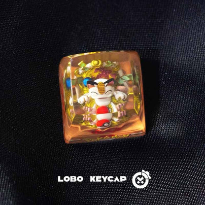 Teclas personalizadas de resina fundida com tema de Pokémon, Pikachu, Gengar para teclado mecânico - Presente personalizado