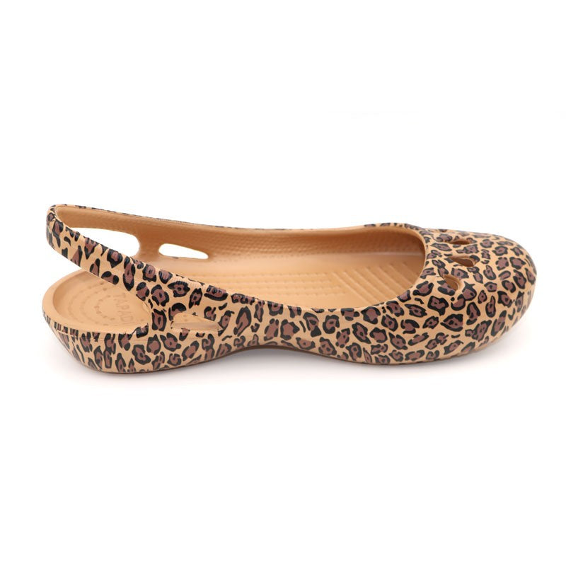 Ladies Leopard Platinar Sandals Beach Shoes EVA Soft Bottom Garden Shoes