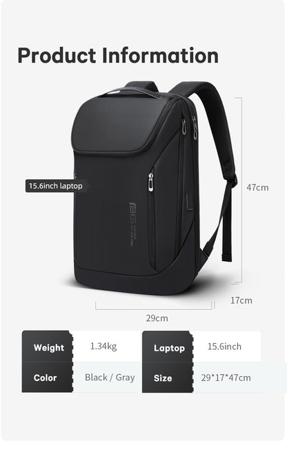 BANGE Business Backpacks Laptop 15.6 inch Multifunctional WaterProof Big Capacity Daily Work Male Backpack School Bag Mochila