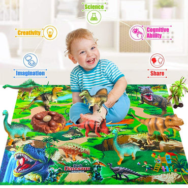 Brinquedo de Dinossauro Criando um Conjunto de Selva de Animais Dinossauros Minifigura Escavação de Dinossauros Brinquedos Educacionais Infantis para Meninos Presente