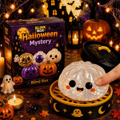 5.5cm Halloween ghost pinch music creative new squeeze decompression toy pinch decompression gift box set
