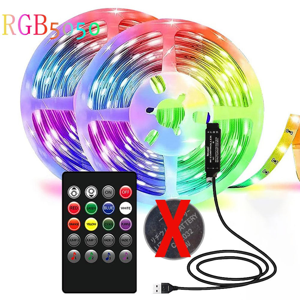 LED Strip Light Strip 5V USB RGB 5050 Light Strip Bluetooth APP Control Suitable For Bedroom And Children's Room Decoration