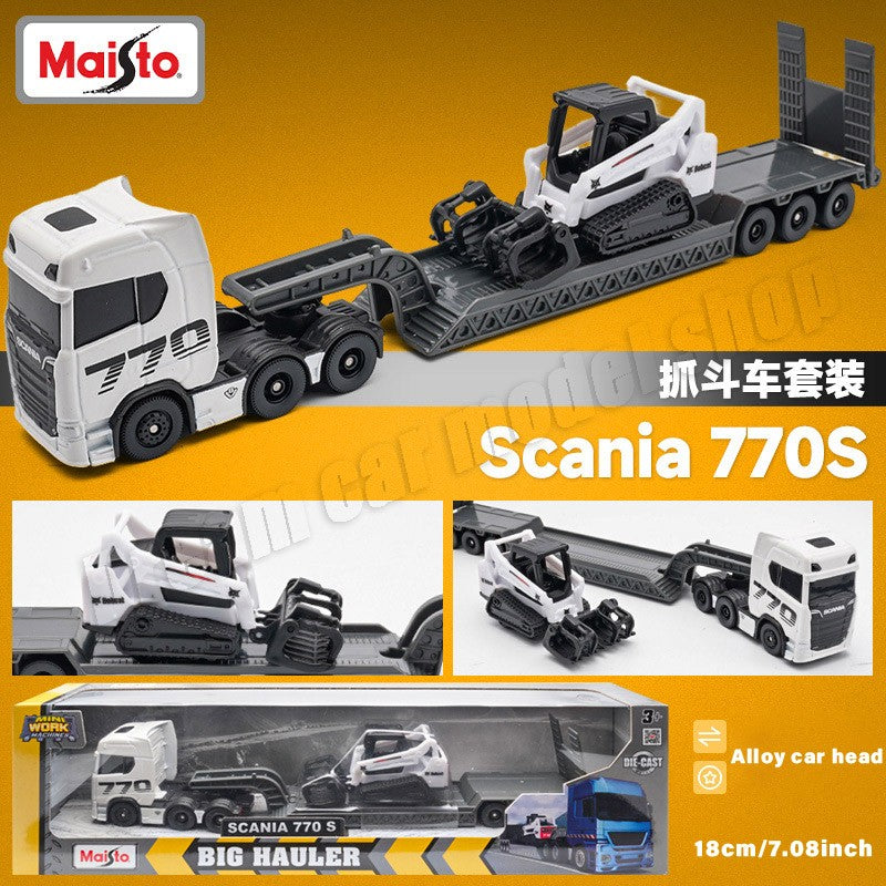 Maisto Stania 770S Transport Trailer Volvo FH16 Trailer Liga de Fundição Brinquedos de Carro Modelo Colecionável Miniatura Carro Modelo Decoração