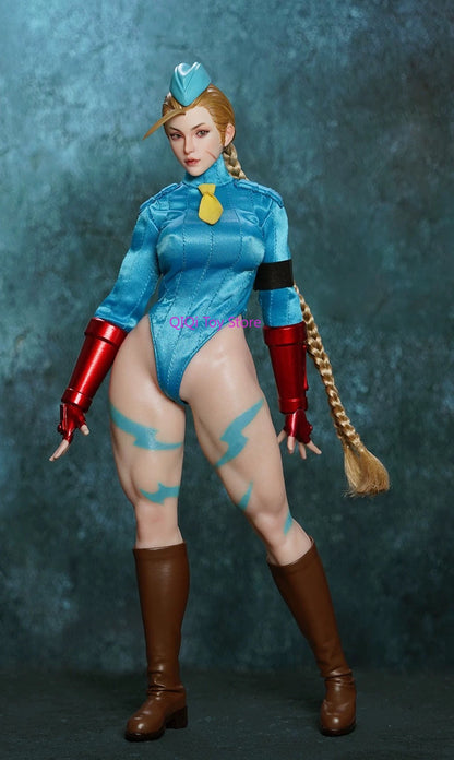 Boneca de Soldado Móvel Spot 1/6 Street Fighter Jiami Lutando com a Guerreira P020