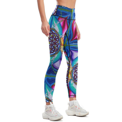 Flor De Vida Leggings Women's trousers Golf wear Women sportwear Sports pants woman Womens Leggings