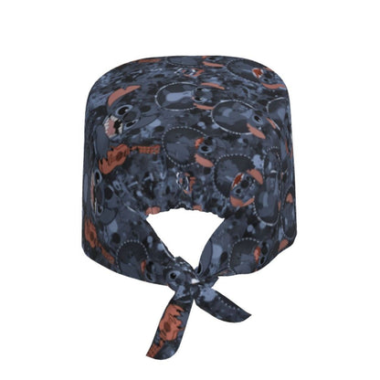 Custom Retro Cartoon Cleaning Working Cap Comfortable  Stitch Ohana Scrub Cap Surgicals Hat Nurse Scrubs Hat For Dentist