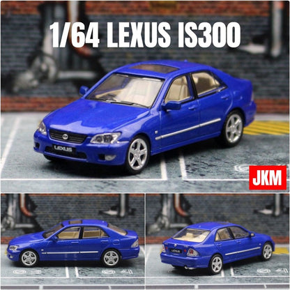 Modelo de Carro LEXUS IS300 1:64 em Liga Fundida, Veículos Clássicos de Metal, Modelo de Carro de Alta Simulação em Miniatura, Coleção em Escala, Presentes para Crianças