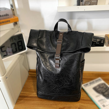 Advanced Retro Backpack for Men, Fashionable and Versatile, Trendy Brand Casual Backpack, Computer Travel Backpack