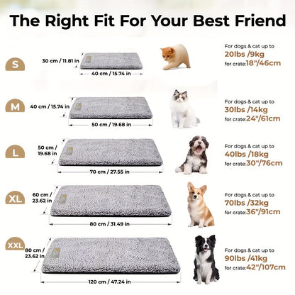 Tapete Térmico de Inverno para Animais de Estimação, Almofada Super Quente para Cães e Gatos, Tapete Lavável e Antiderrapante, Adequado para Cães e Gatos de Pequeno a Grande Porte