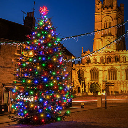 100M 1000 LEDs Fast Charge Solar Led Fairy Light Led Waterproof Outdoor String Lights Christmas Garland For Garden Party Decor