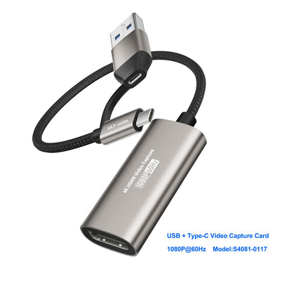 4K Video Capture Card MS2130S HDMI to USB-A/USB-C USB3.0 Capture Video and Audio Recording for OBS Studio PotPlayer QT Player