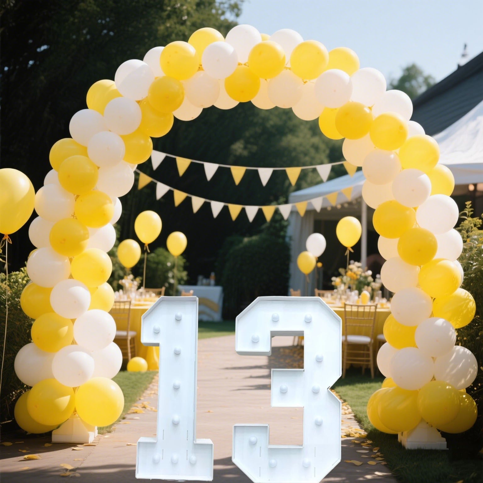 1/2 Pc 73cm/28.7inch Light Up Digital Marquee Frame White Lights KT Board Number 0-9 KT Board With Bracket Party Decorative