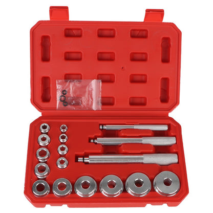 Kit de reparo de ferramentas para desmontagem de rolamentos, 17 peças/conjunto, instalador e extrator de selo, ferramentas automotivas, kit de rolamento de roda de alumínio
