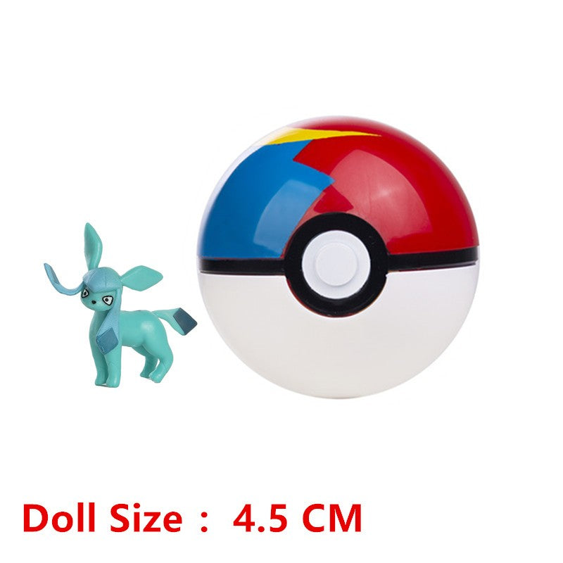 Pokémon Pokeball Com Desenhos Animados Filme Anime Figura Pikachu Charmander Eevee Squirtle Vulpix Qualidade Pet Action Model Brinquedos Presentes