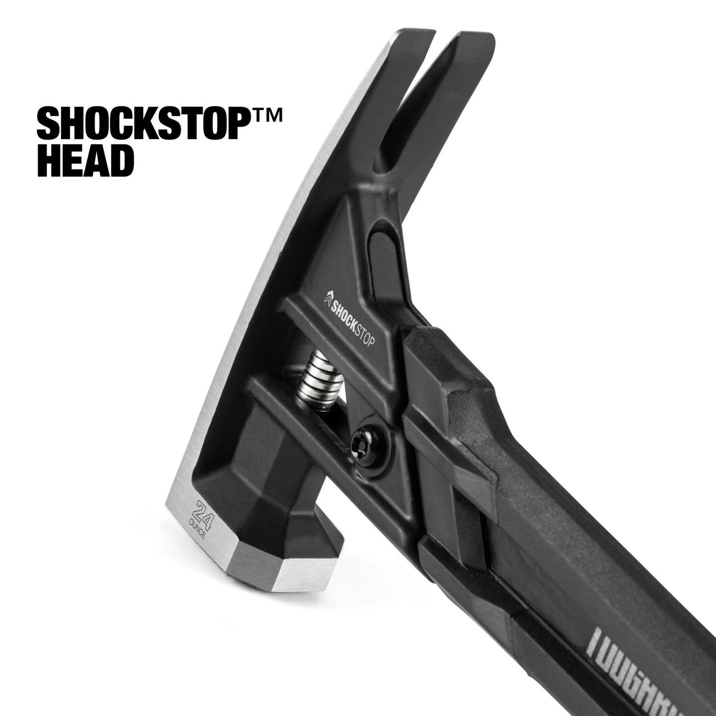 TOUGHBUILT TB-H1-1SBR-S20X TB-H1-1SBR-S24X Martelo de Garra de Aço ShockStop 20/24 OZ Face Fresada Ferramentas Manuais Martelo Toughbuilt