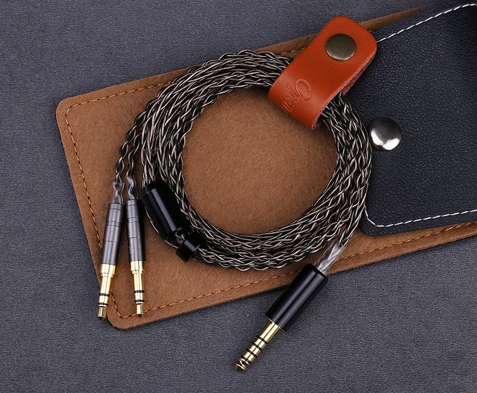 OPENHEART 8 Core Headphone Cable 1 to 2 jack dual  3.5/2.5/4.4mm Balanced Cable Silver Plated Copper Upgrade Replacement 2m 3m
