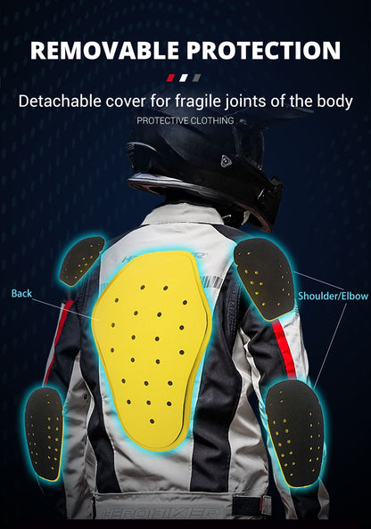 HEROBIKER Waterproof Motorcycle Jacket Man Racing Jacket Wearable Motorcycle Pants Moto Clothing With EVA Protection