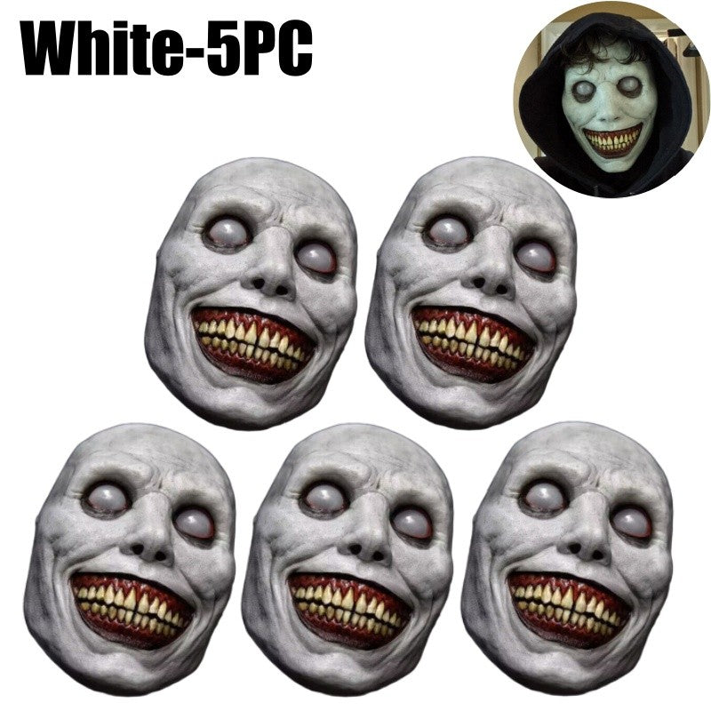 1-10PCS Halloween Smile Demon Mask for Exorcist Cosplay Party Ghost Costume and Haunted House Decoration Party Prop