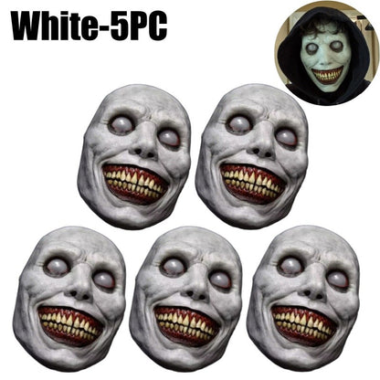 1-10PCS Halloween Smile Demon Mask for Exorcist Cosplay Party Ghost Costume and Haunted House Decoration Party Prop