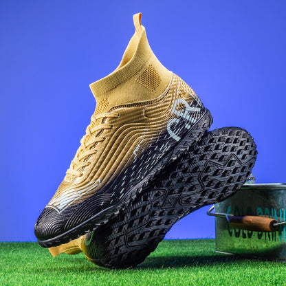 New Men Training Football Boots Ultralight Breathable Professional Soccer Shoes Soft Sport Unisex Grass Cleats Match Sneakers