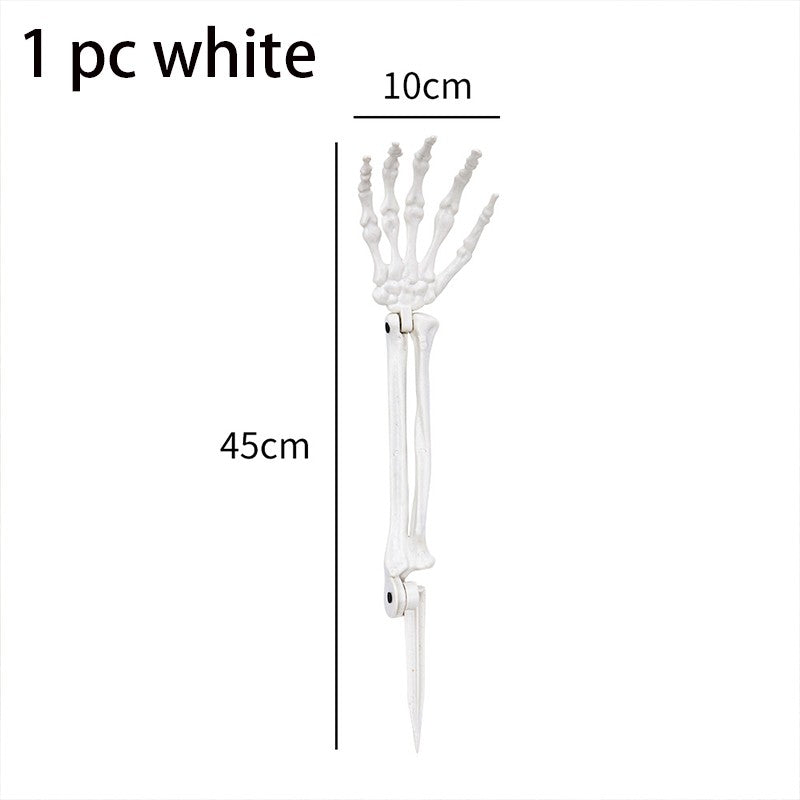 Halloween Decorations Home Decor Skeleton Head Outdoor Realistic Skull Hands Yard Prank Festivals Party Supplies