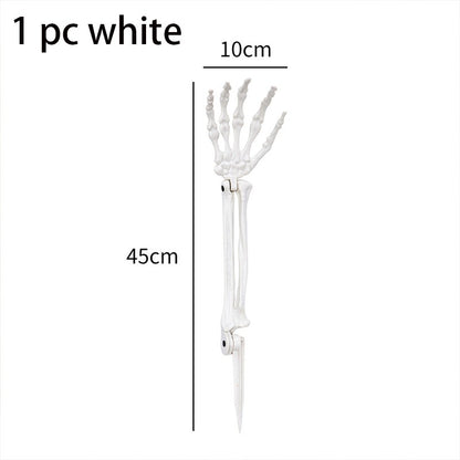 Halloween Decorations Home Decor Skeleton Head Outdoor Realistic Skull Hands Yard Prank Festivals Party Supplies