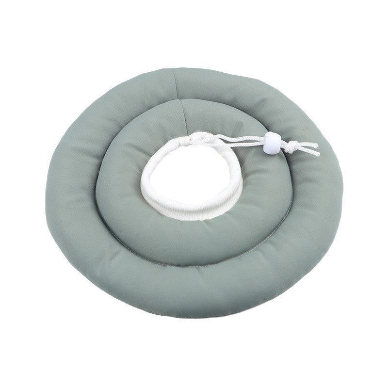 Colar Elizabetano Ajustável Para Cães Com Cordão Protetor De Pescoço Colar Donut Impermeável Evita Mordidas e Arranhões