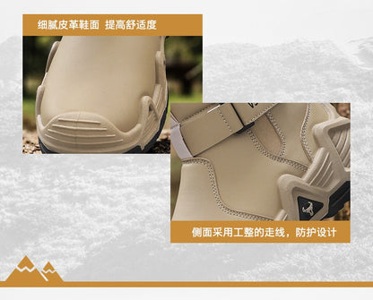 Men's casual sports shoes, high-top breathable outdoor hiking and mountaineering shoes, men's travel walking shoes