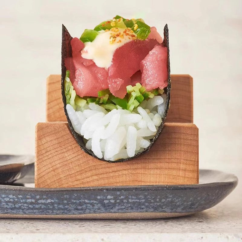 1 Suporte de Sushi Japonês de Madeira, Porta-Petiscos de Taco, Prato de Madeira, Suporte de Culinária, Barco de Sushi Sashimi para Restaurante, Hotel, Casa