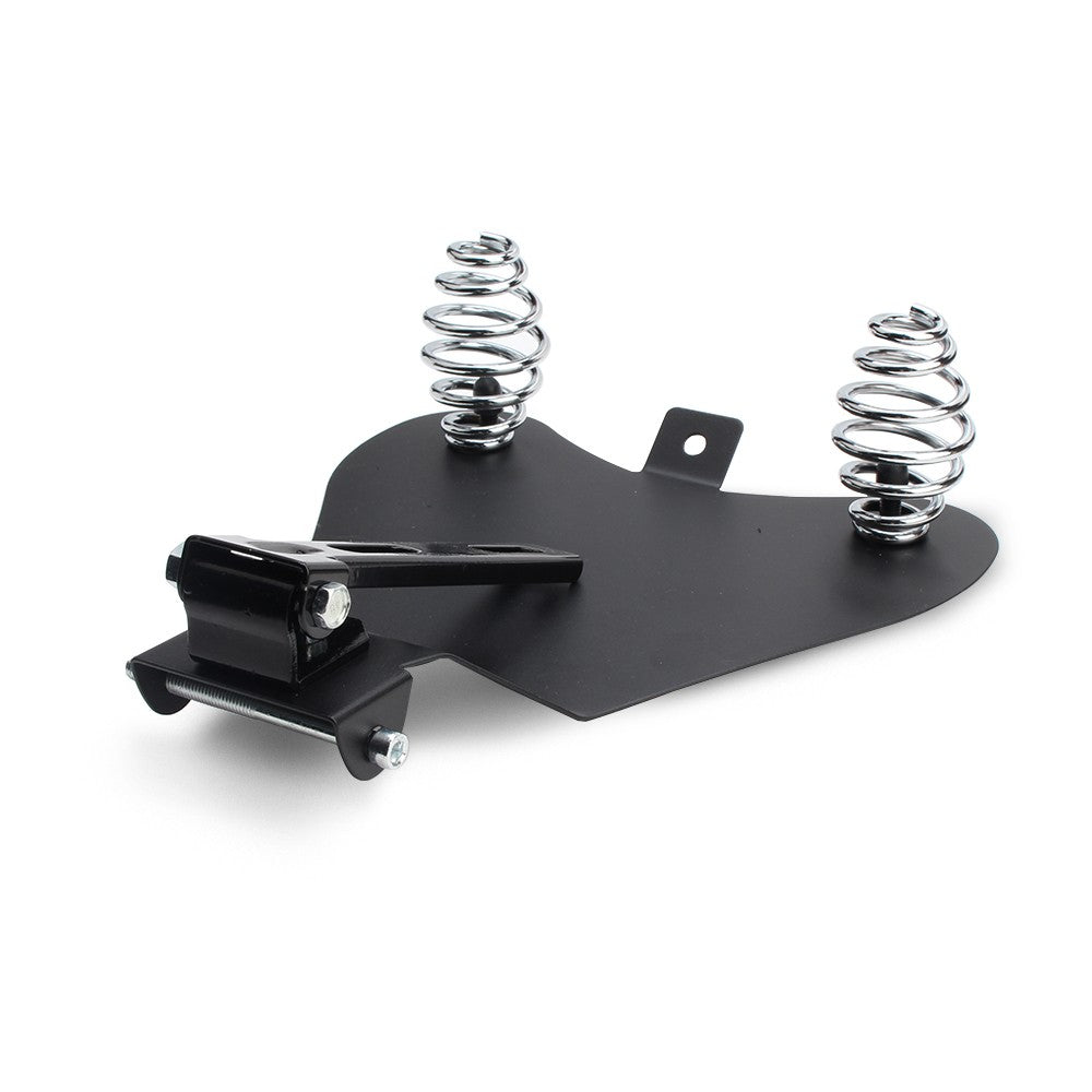 1 CONJUNTO Banco Solo de Couro Retrô para Moto com Suporte de Mola de 3" para Harley Custom Chopper Sportster Bobber Honda Yamaha Kawasaki