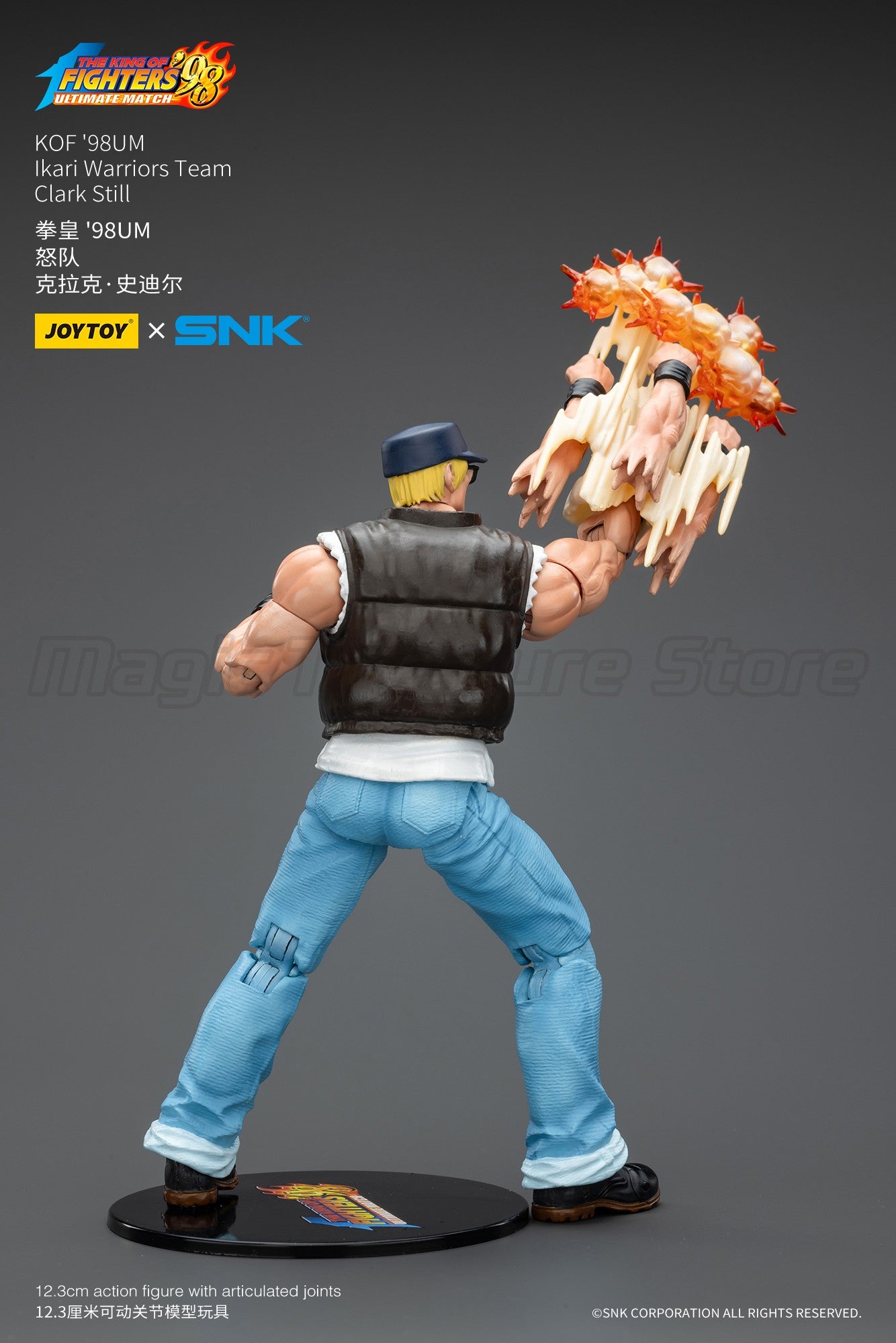 ?MT?JOYTOY Boneco de Ação 1/18 SNK KOF'98UM Ikari Warriors Team Ralf Jones Clark Still Leona Heidern Modelo de Brinquedo Presente