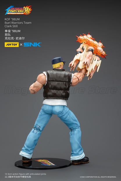 ?MT?JOYTOY Boneco de Ação 1/18 SNK KOF'98UM Ikari Warriors Team Ralf Jones Clark Still Leona Heidern Modelo de Brinquedo Presente