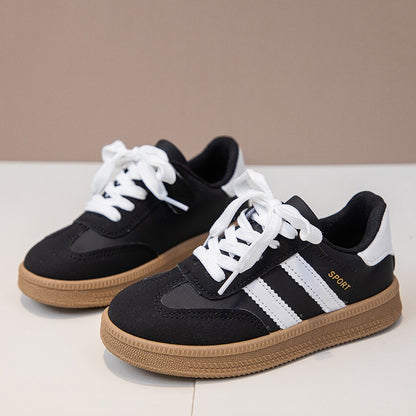 Children's Board Shoes Boys Sneakers 3-18 Years Old Khaki Boys Girls Single Shoes Four Seasons Non-slip Kids De Training Shoes