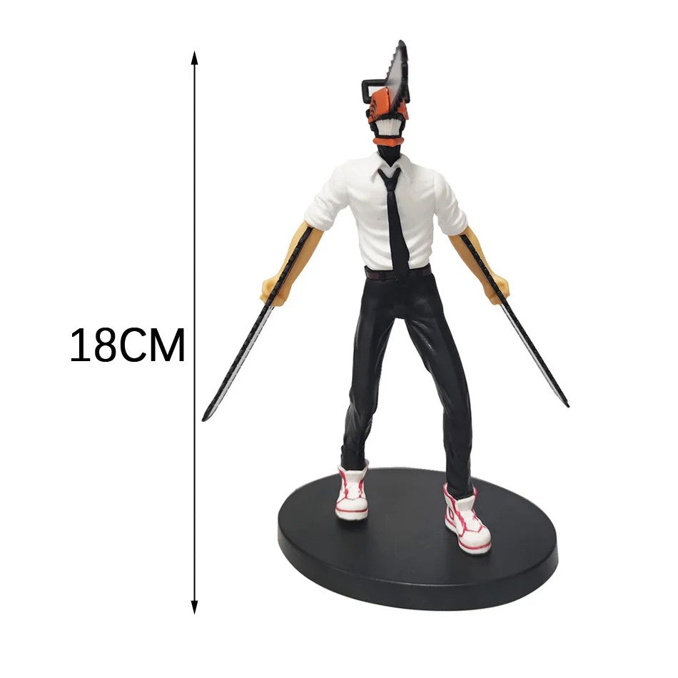 19cm Motosserra Homem Denji Anime Figura Denji/Power Action Figure 1560 Motosserra Homem Denji Estatueta Adulto Modelo Colecionável Boneca Brinquedo