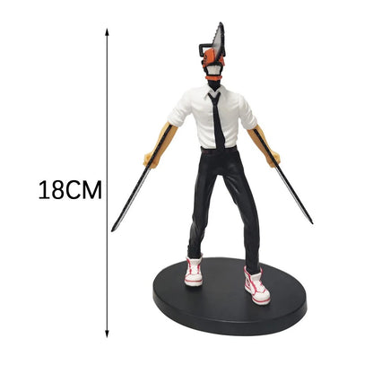 19cm Motosserra Homem Denji Anime Figura Denji/Power Action Figure 1560 Motosserra Homem Denji Estatueta Adulto Modelo Colecionável Boneca Brinquedo