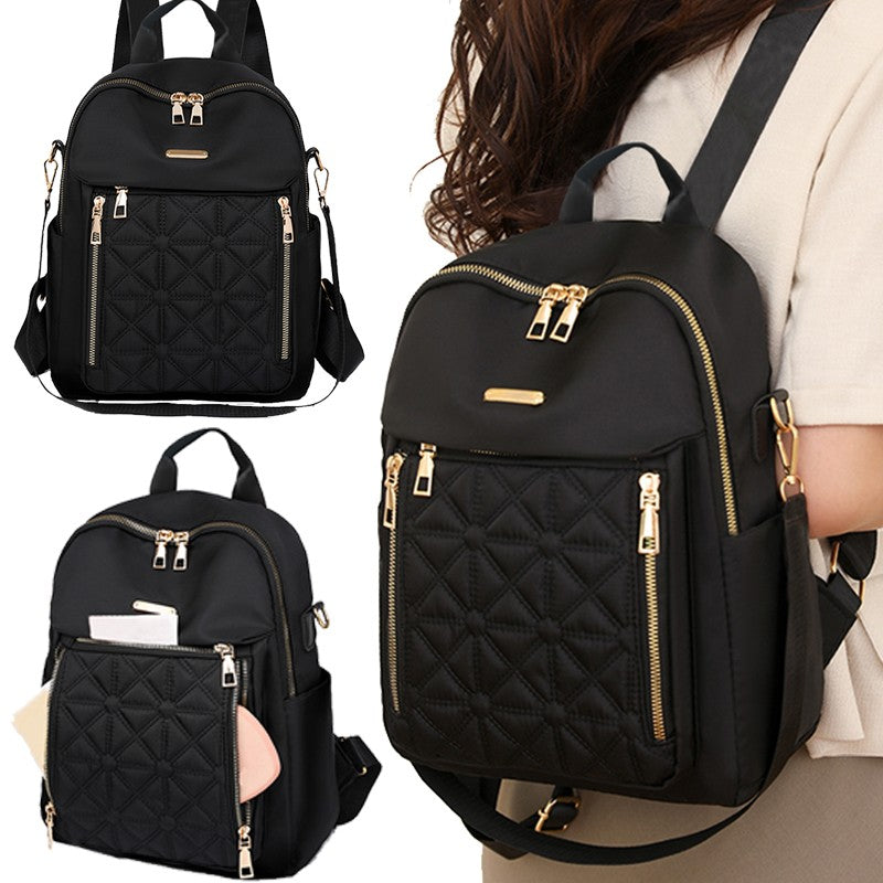 New fashion nylon fabric backpack women's backpack travel bag