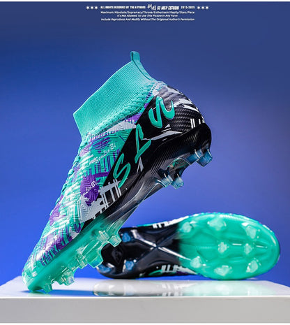Men's Soccer Shoes Cleats Non-Slip FG Football Boots Men High-quality Match Training Sneakers Futsal Indoor Soccer Boots Boys