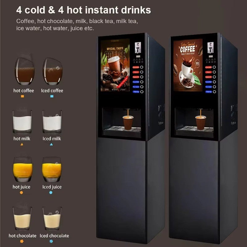 High Frequency Use Wholesale Electric Fully Automatic Coin Operated Instant Hot Commercial Coffee Vending Machine