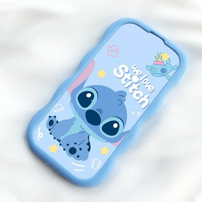Capa de Silicone Macia com Ponto de Onda para iPhone 16 15 14 13 12 11 Pro Plus mini Max Xs XR 6 7 8 SE
