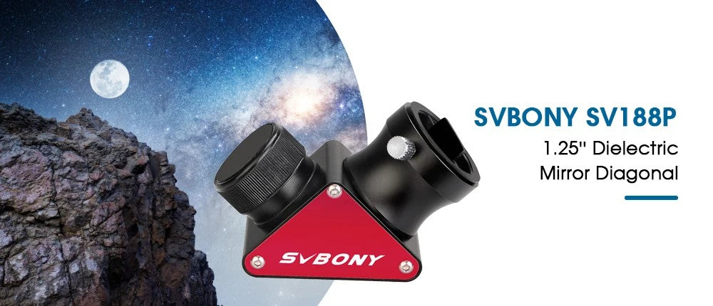 Conjunto de Telescópio Refrator Acromático Svbony SV48P 102mm para Fotografia e Observação Astronômica de Céu Profundo