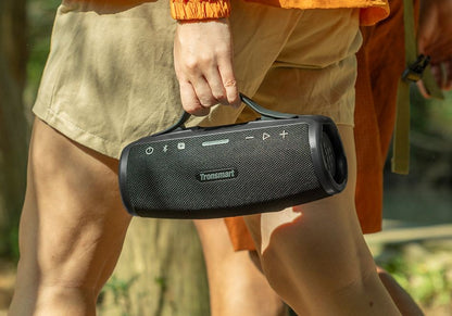 Tronsmart Mirtune S100 Speaker Bluetooth Powerful Speaker with 50W, IPX7 Waterproof, Retractable Handle, Built-in Powerbank