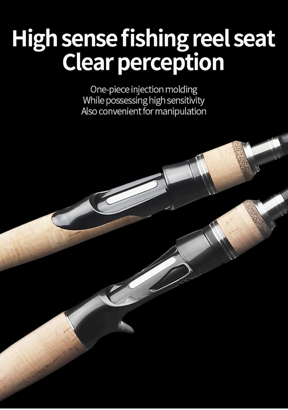 Vara de Pesca LINNHUE TS Fuji Guide Lure Rod 1.68-2.7m 2/3 Seções Fibra de Carbono Leve Vara de Spinning Vara de Baitcasting Haste de Presente Capa de Vara