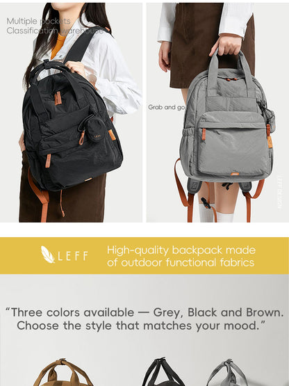 LEFF Women Backpack 15.6 Inch Large Capacity Laptop Backpacks Waterproof Outdoor Commuting Backpack Lightweight Travel Backpacks