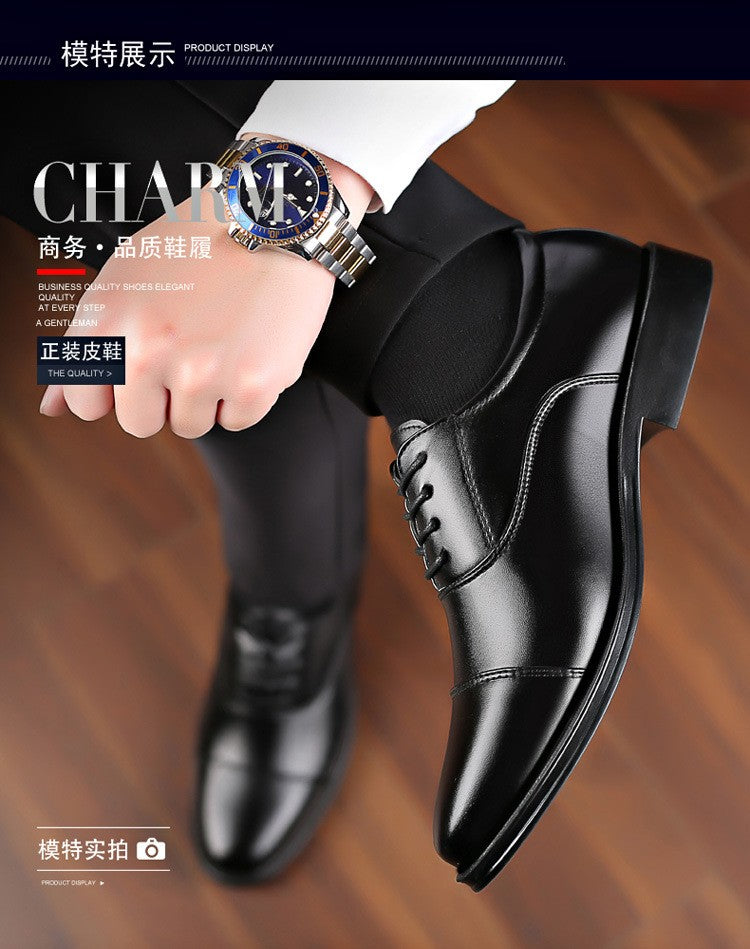 Mens Formal Leather Shoes Slip on Dress Wedding Casual Flats Luxury Walking Oxfords Office Work Zapatos Para Hombre Plus Size